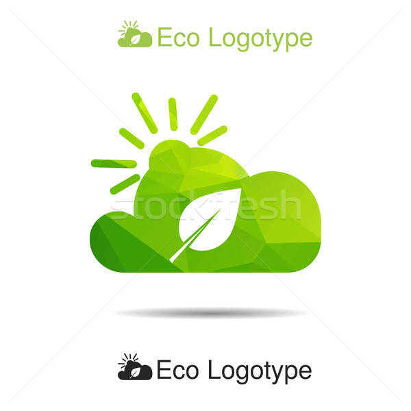 Ecology logo or icon, nature logotype, air symbol  Stock photo © barsrsind