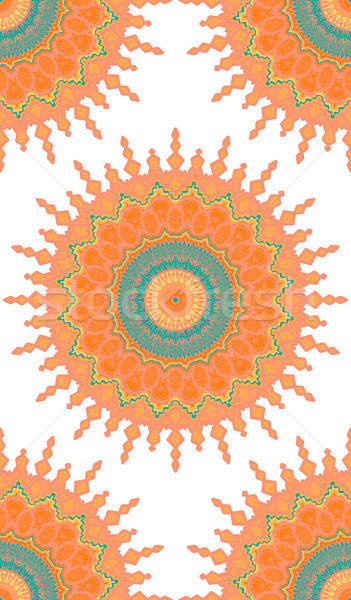 Mandala dibujado a mano oro árabe indio Foto stock © barsrsind