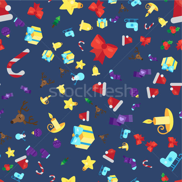 Merry Christmas Seamless Pattern Stock photo © barsrsind