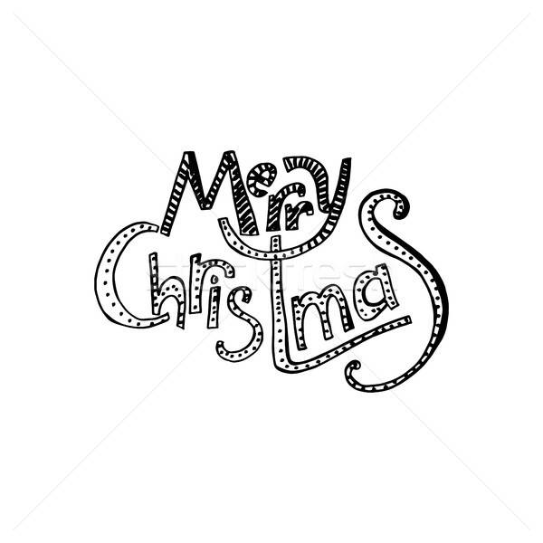 Merry Christmas and Happy New Year Stock photo © barsrsind