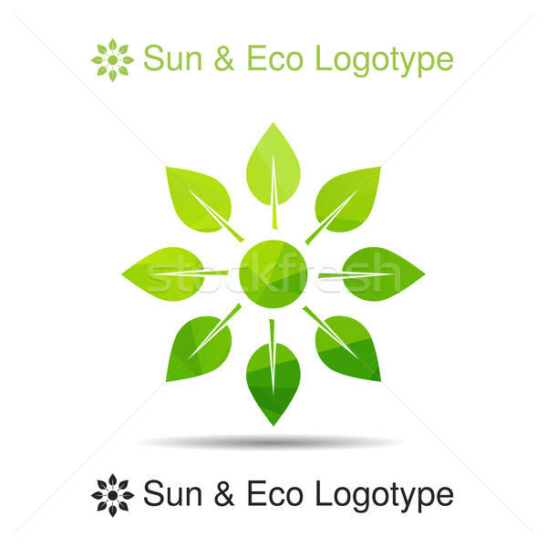 Ecology logotype, icon and nature symbol Stock photo © barsrsind