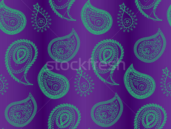 Seamless indian pattern Stock photo © barsrsind