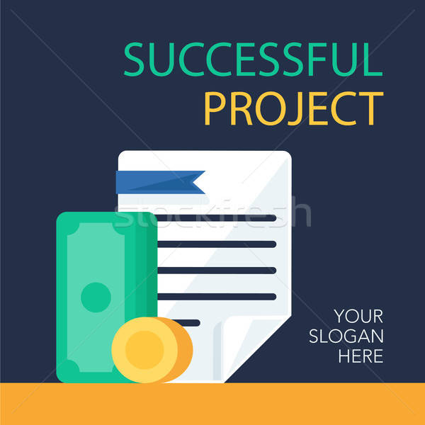 Stock photo: Successful Project Banner