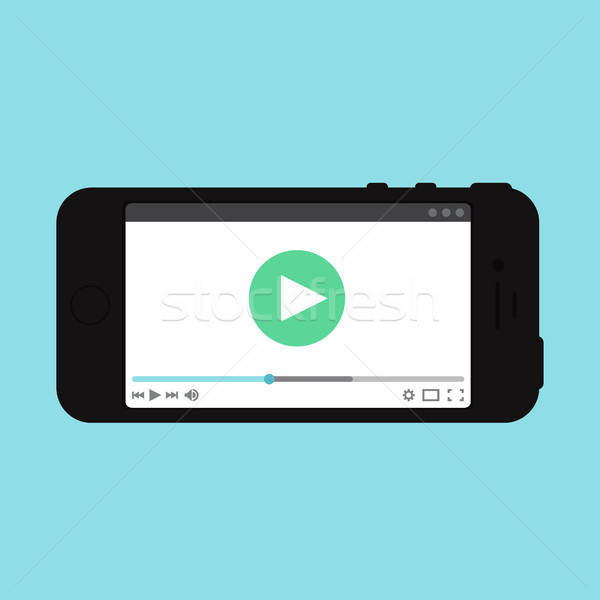 Stock photo: Web Template of Smartphone Video Form