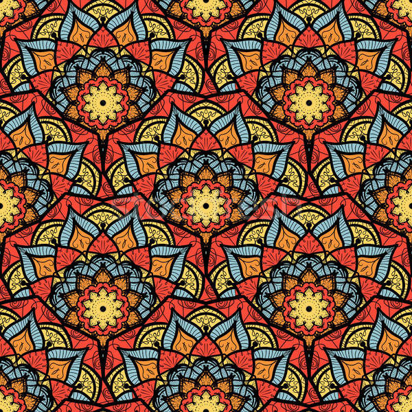 Mandala Seamless Pattern Stock photo © barsrsind