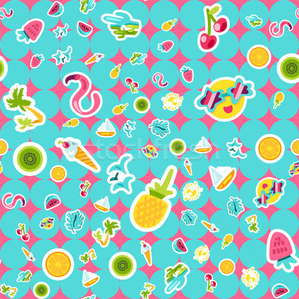 Vecteur tropicales été doodle style [[stock_photo]] © barsrsind