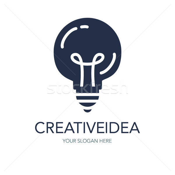 Kreative Erfolg Idee logo einfache Innovation Stock foto © barsrsind