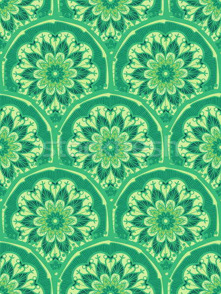 Mandala Hand gezeichnet arabisch indian Türkisch Stock foto © barsrsind