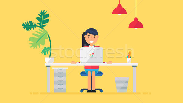 Creative Tech Workspace Stock photo © barsrsind