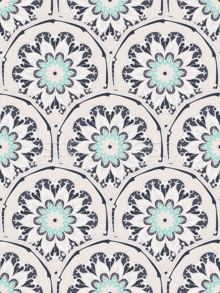 Mandala dessinés à la main arabe indian [[stock_photo]] © barsrsind