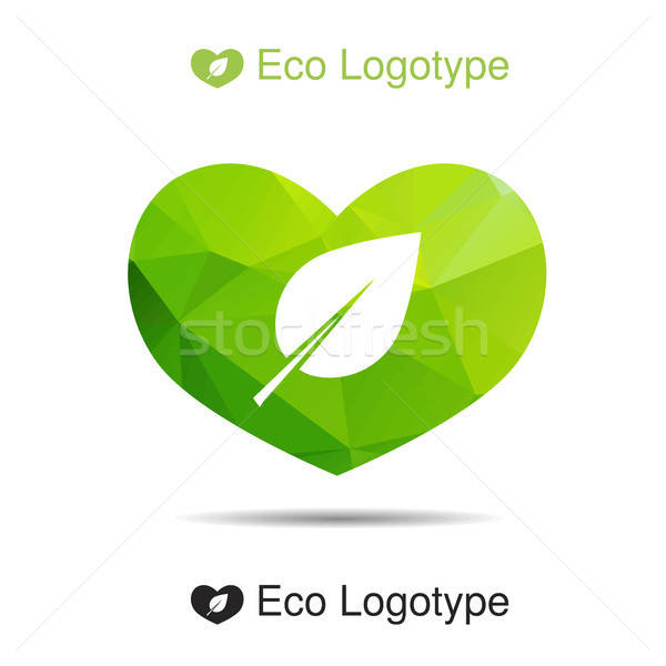 Wektora ekologia logo ikona charakter Zdjęcia stock © barsrsind