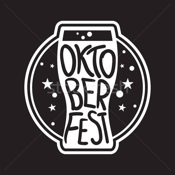 Stock photo: Oktoberfest Lettering Badge