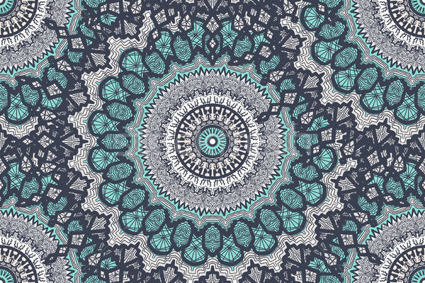 Mandala dessinés à la main or arabe indian [[stock_photo]] © barsrsind
