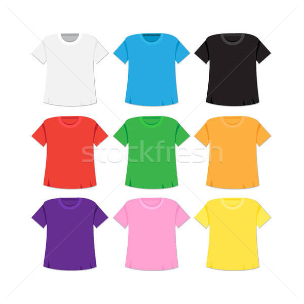 T-shirt template and mockup Stock photo © barsrsind