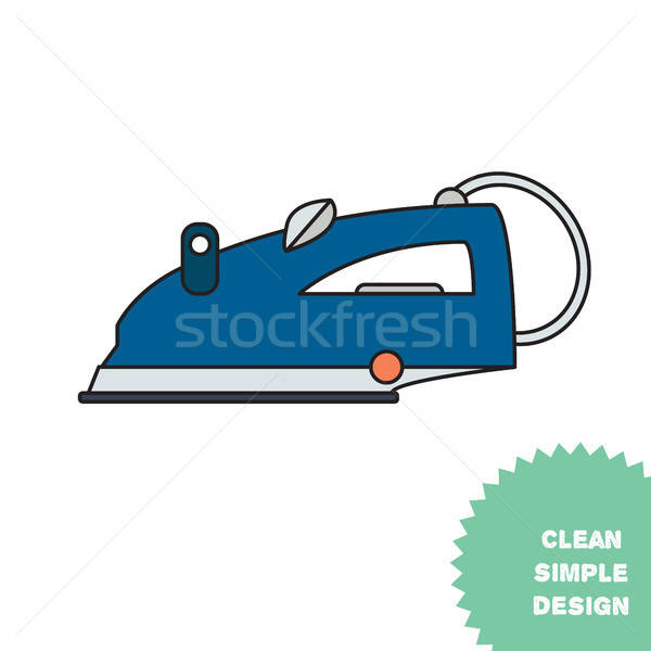 Isolated steam iron icon Stock photo © barsrsind