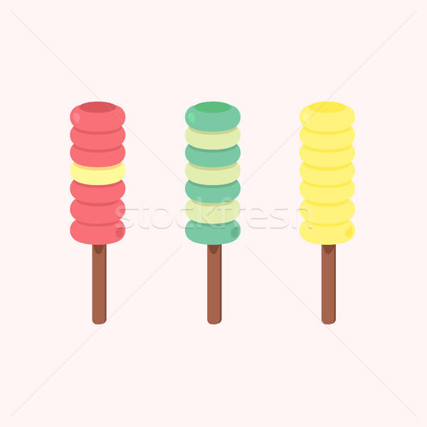 Vector set of ice-creams Stock photo © barsrsind