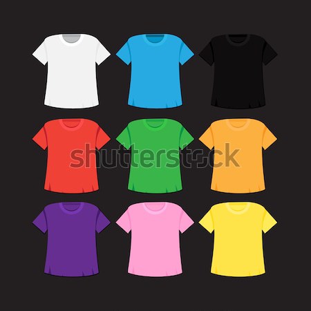 T-shirt template and mockup Stock photo © barsrsind