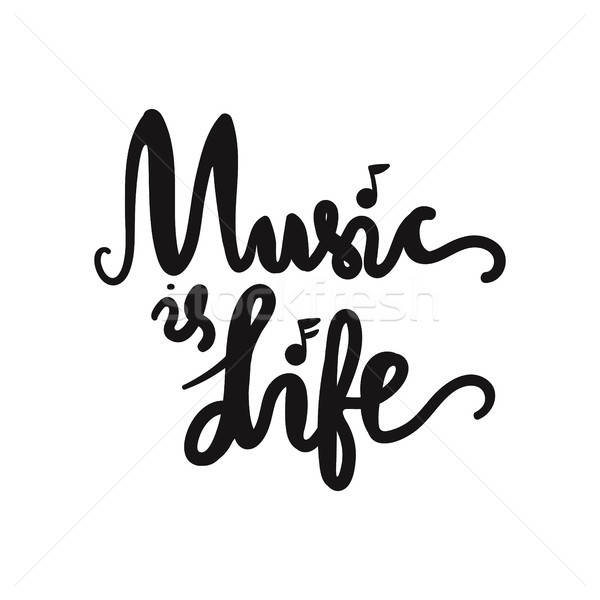 Music is Life Stock photo © barsrsind