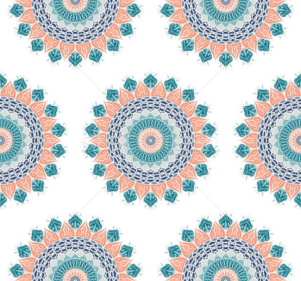 Mandala dibujado a mano árabe indio turco Foto stock © barsrsind