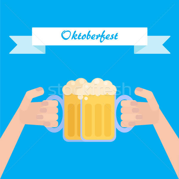 Octoberfest poster Stock photo © barsrsind