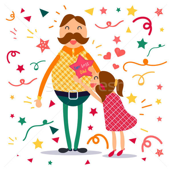 Happy Fathers Day Stock photo © barsrsind