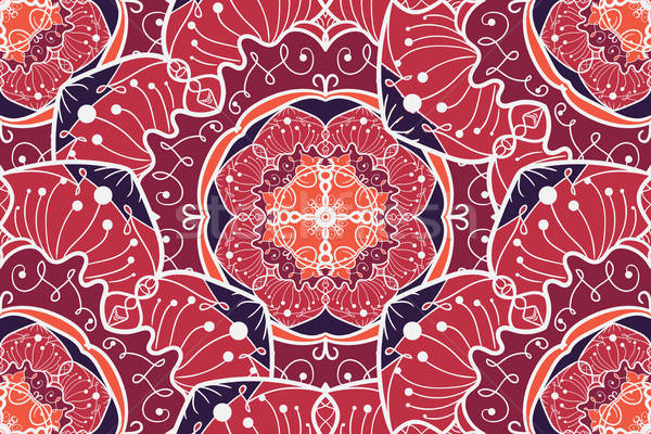 Mandala dibujado a mano árabe indio turco Foto stock © barsrsind