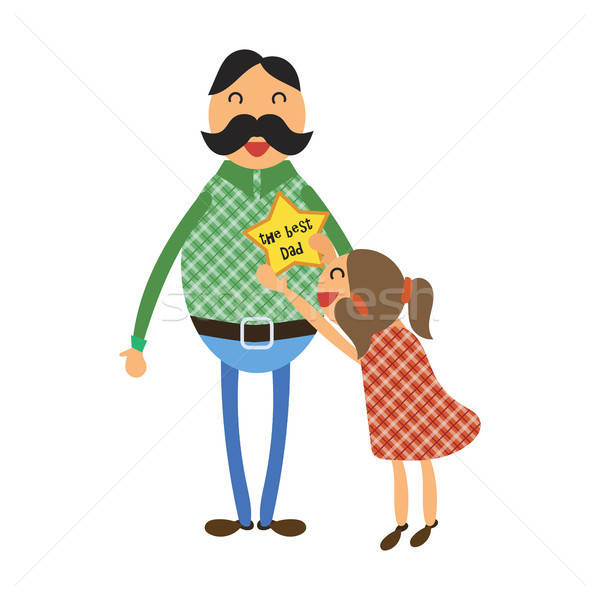 Happy Fathers Day concept Stock photo © barsrsind