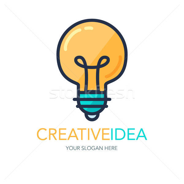 Yaratıcı başarı fikir logo basit yenilik Stok fotoğraf © barsrsind