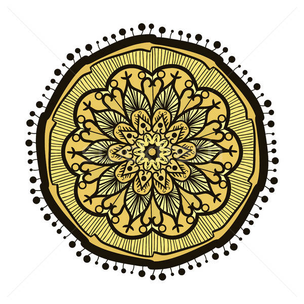 Stock photo: Mandala Line Template 