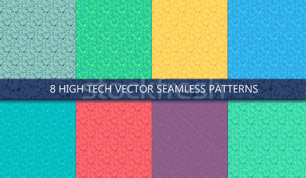 Computer Processor Chip Seamless Pattern Stock photo © barsrsind