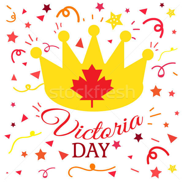 Happy Victoria Day Sticker Stock photo © barsrsind