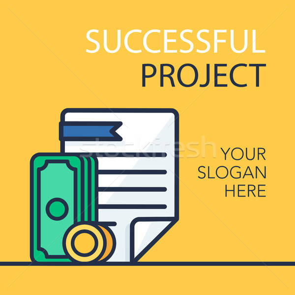 Successful Project Banner Stock photo © barsrsind