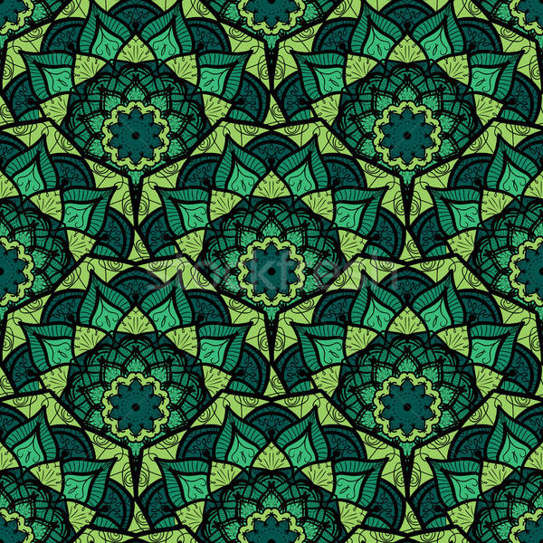 Mandala végtelen minta kézzel rajzolt arab indiai török Stock fotó © barsrsind