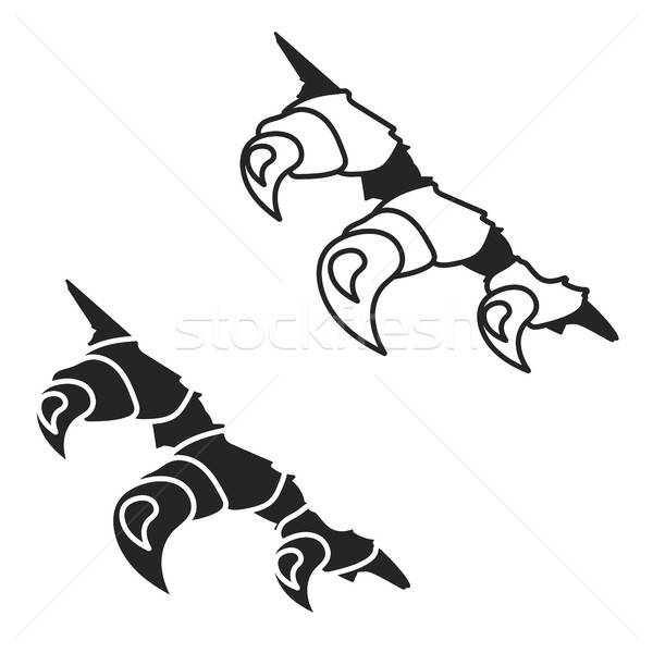 Monsters or dragon claws in crack Stock photo © barsrsind