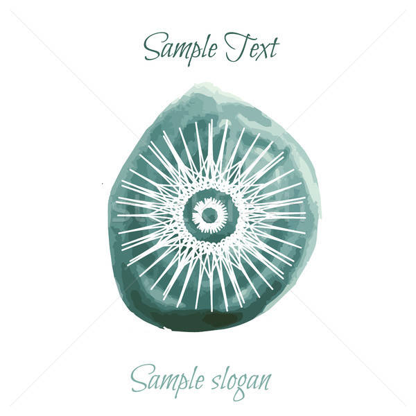 logo witn aquarelle background Stock photo © barsrsind