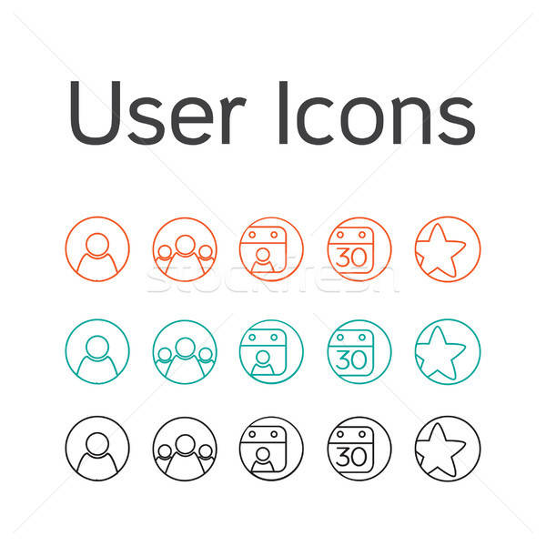 Stock photo: Vector User Icons