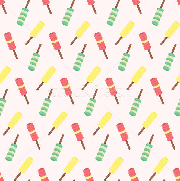 Vector seamless pattern from ice-creams Stock photo © barsrsind