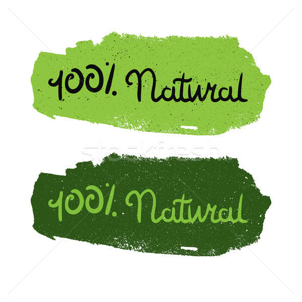 Eco Natural Lettering Stock photo © barsrsind