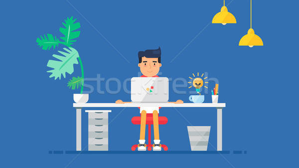 Creative tech professionnels travail promoteur [[stock_photo]] © barsrsind