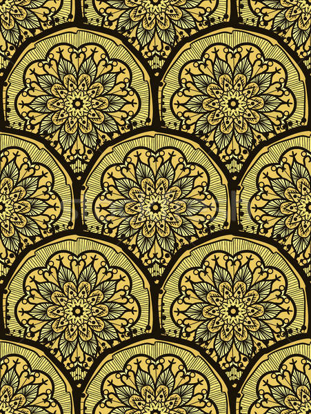 Foto d'archivio: Mandala · oro · arabic · indian