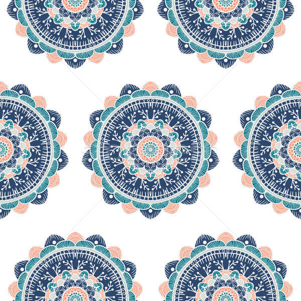 Mandala dessinés à la main arabe indian [[stock_photo]] © barsrsind