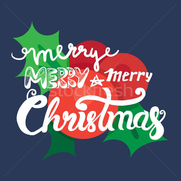 Merry Christmas and Happy New Year Stock photo © barsrsind