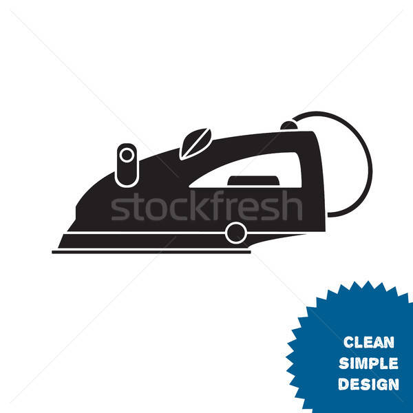 Isolated steam iron icon Stock photo © barsrsind