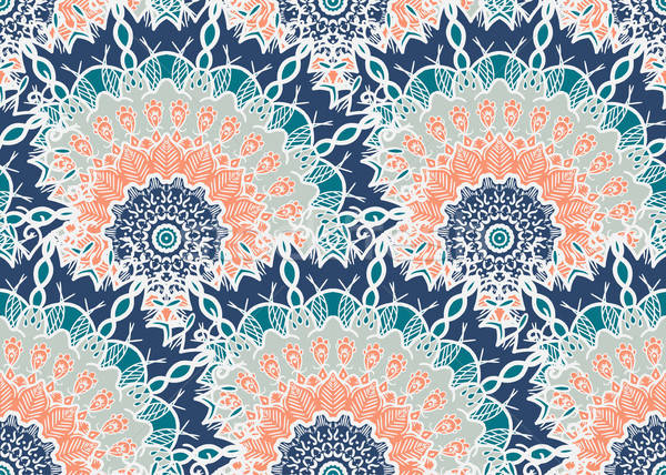 Mandala Hand gezeichnet arabisch indian Türkisch Stock foto © barsrsind