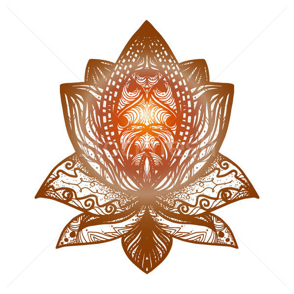 Fleur Lotus Tatouage Magie Symbole Imprimer