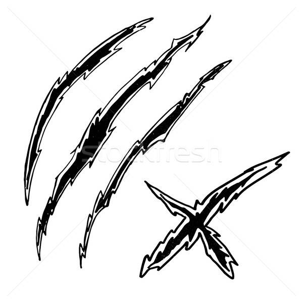 Dragon or monster claws Stock photo © barsrsind