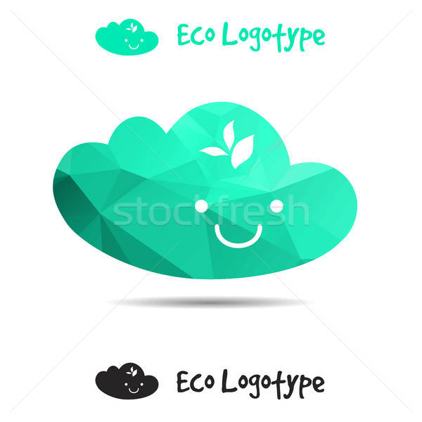 Ecology logo or icon, nature logotype, air symbol  Stock photo © barsrsind