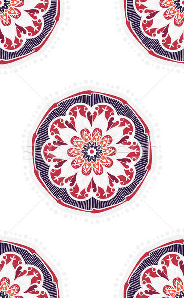 Mandala Hand gezeichnet arabisch indian Türkisch Stock foto © barsrsind