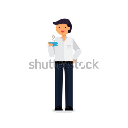 Employee with coffee Stock photo © barsrsind