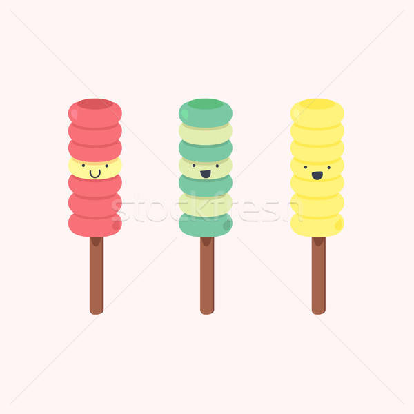 Vector set of ice-creams Stock photo © barsrsind